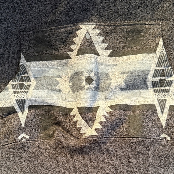 Pendleton Roots Aztec Charcoal Knit with Logo Patch - Picture 4 of 16